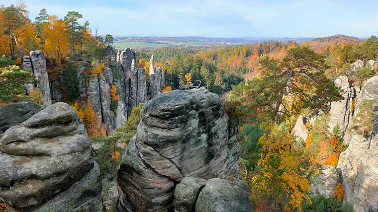 De Prachov-rotsen in het noorden van Tsjechië.