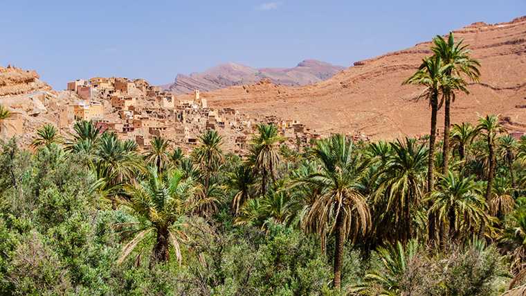 Oase Ait Mansour, Marokko.