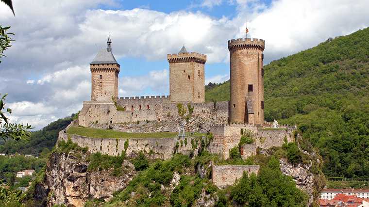 Château de Foix in Zuid-Frankrijk.