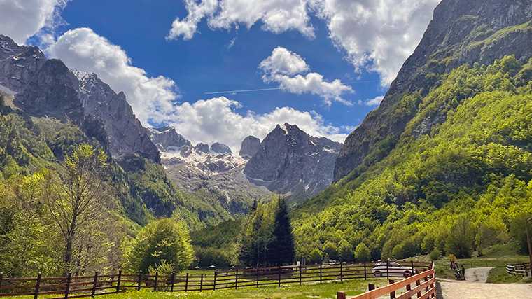 Prima bereikbaar met een huurauto: Prokletije Nationaal Park in Montenegro.