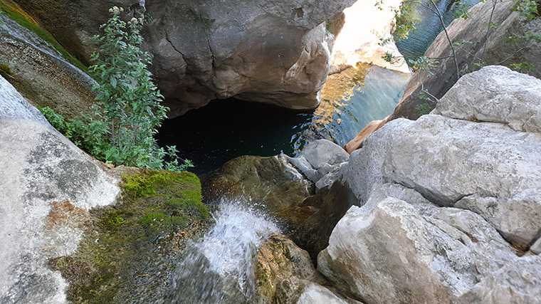 De Međureč-kloof bij Ulcinj.