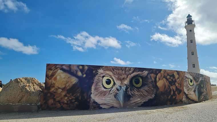 Vuurtoren California op Aruba.