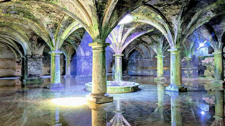 Het waterreservoir onder de citadel van Mazagan, El Jadida.