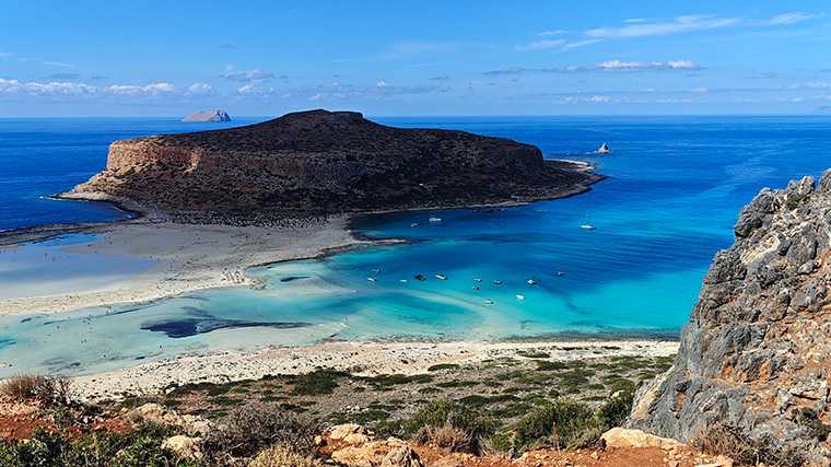 De Balos Lagune in het uiterste noordwesten van Kreta.