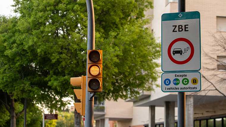De aankondig van een ZBE in de stad Reus, bij Tarragona.
