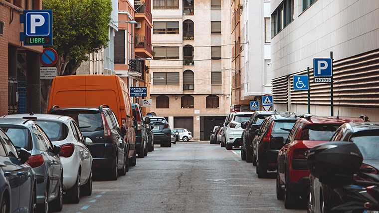 Parkeren in Spanje.