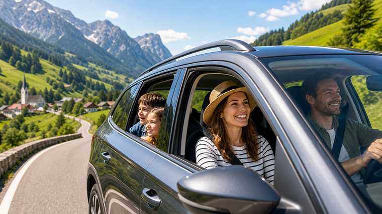 Auto huren voor zomervakantie met kinderen.