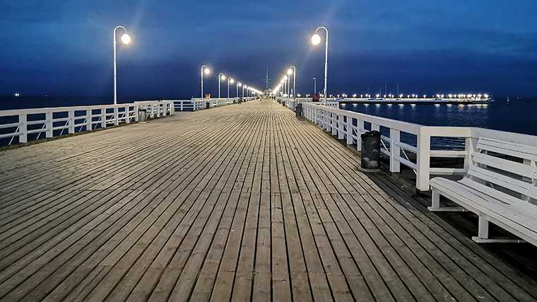 El muelle de madera más largo de Europa está en Sopot, Polonia.