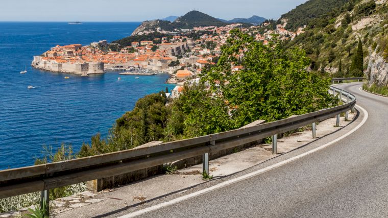 De schitterende Kroatische kustweg bij Dubrovnik