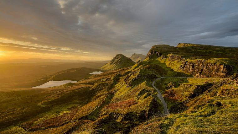 Quiraing op het eiland Skye