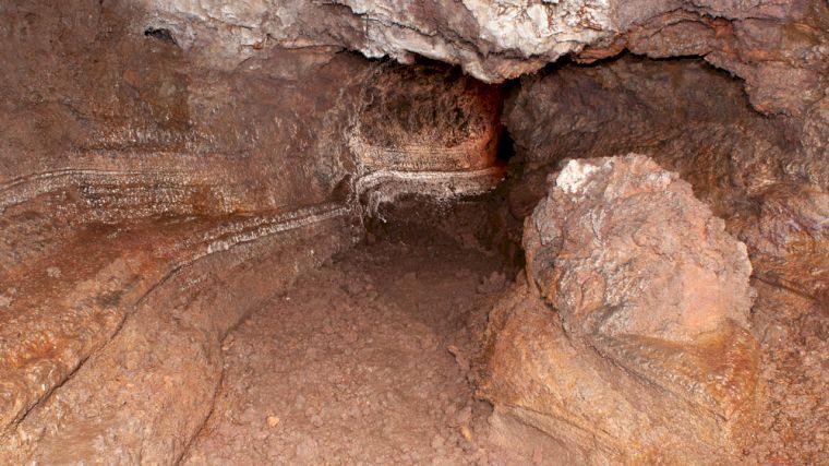 De lavagrotten bij Icod de los Vinos op Tenerife.