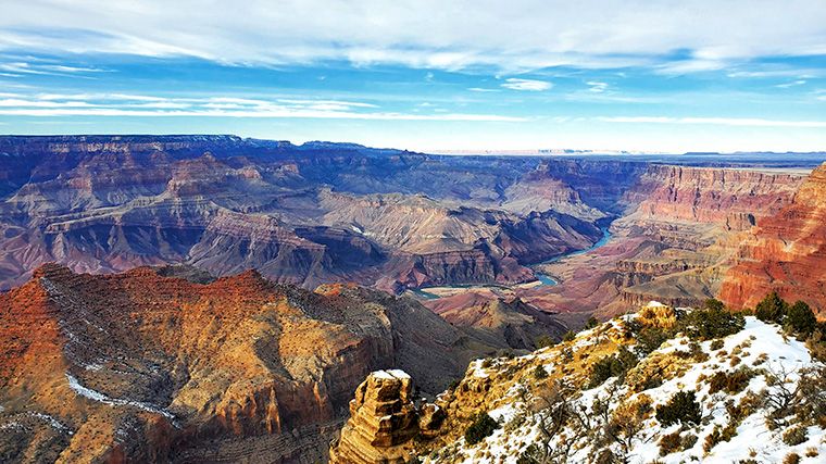 De Grand Canyon in Nevada vanaf de South Rim.