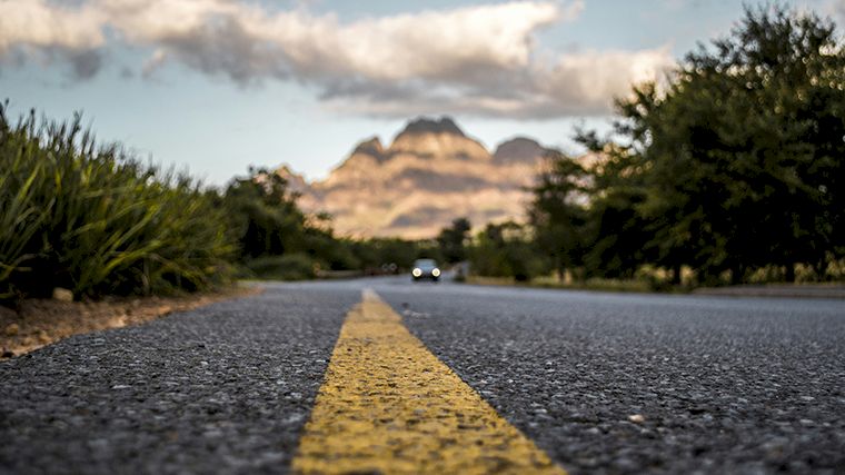 Wegen in Zuid-Afrika.