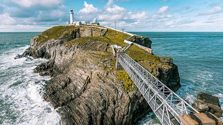 Vuurtoren South Stack.