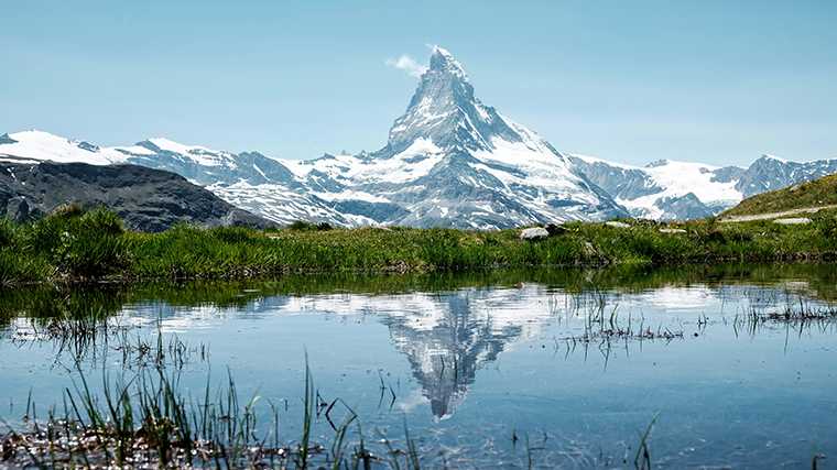Hét symbool van Zermatt (en een zekere chocoladereep), de Matterhorn.