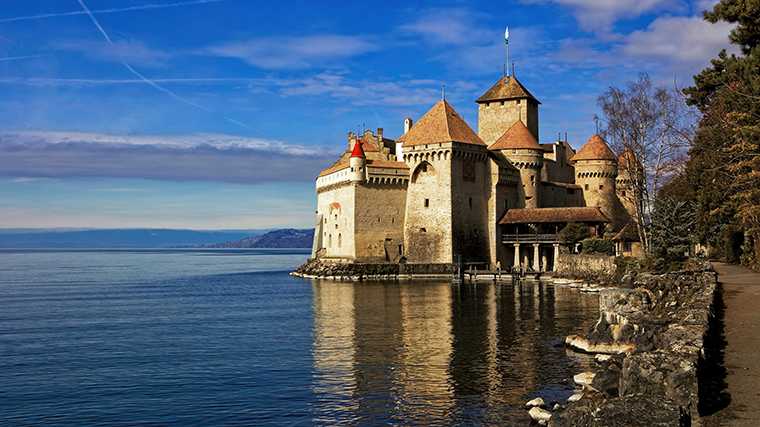 Château de Chillon bij Montreux.