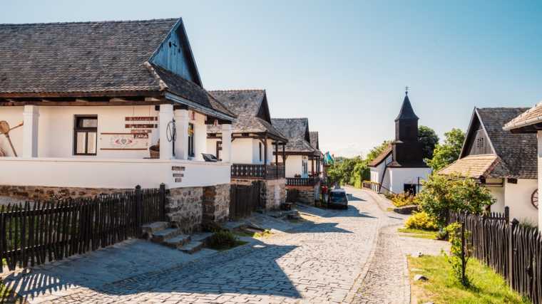Hollókő, Hongarije.