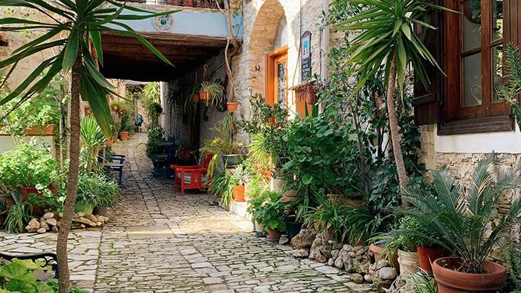 Pano Lefkara op Cyprus.