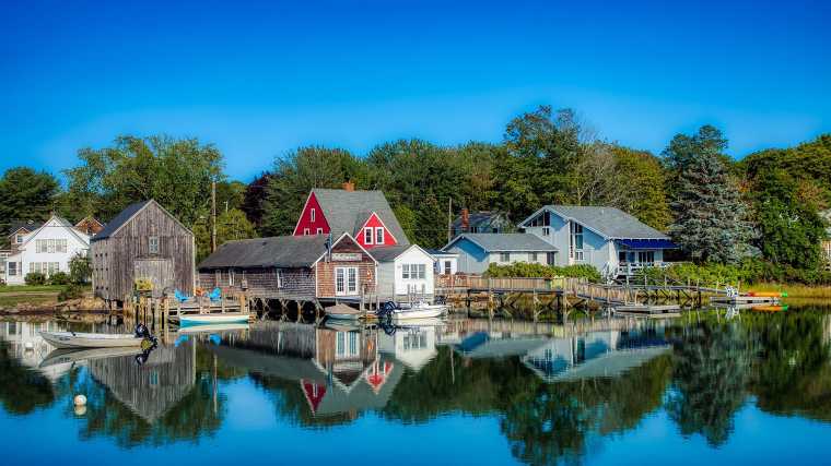 Cape Porpoise aan de kust van Maine.