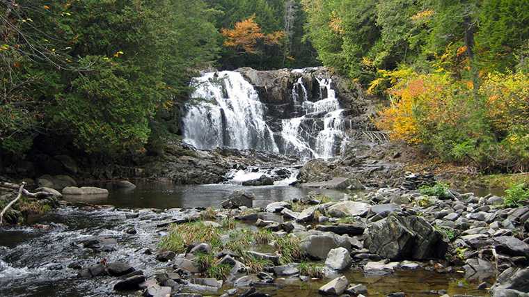 De Houston Brook Falls bij Bingham.