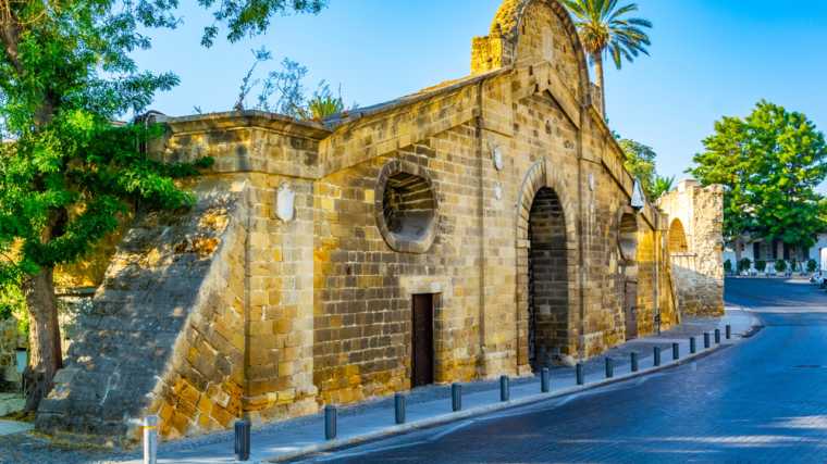Een van de oude stadspoorten van Nicosia: Famagusta Gate.