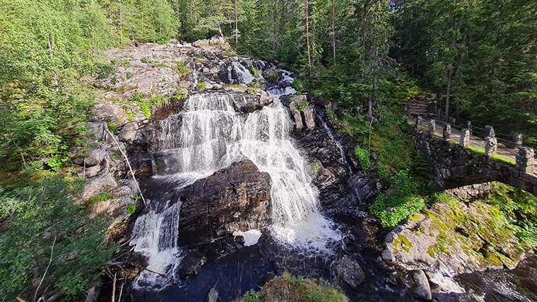 Het natuurgebied rond de Mesna bij Lillehammer.