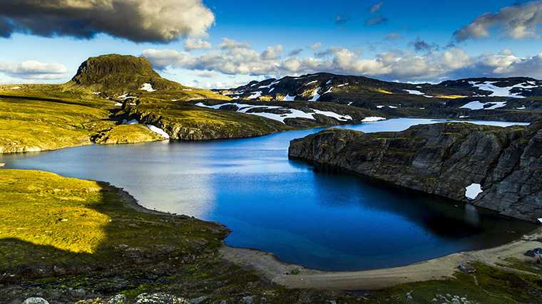 Hardangervidda hoogvlakte, Noorwegen.