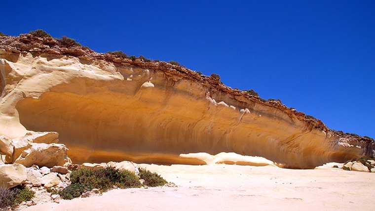 Golven van zand op Gozo.