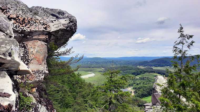 Monument Mountain in de Berkshires, Massachusetts.