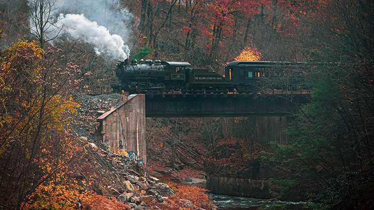 Het treinmuseum in Scranton is gratis, maar voor een ritje met de stoomtrein moet je betalen.