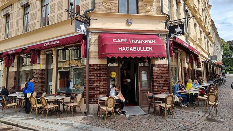 In de wijk Haga in Göteborg barst het van de gezellige cafés en terrasjes.