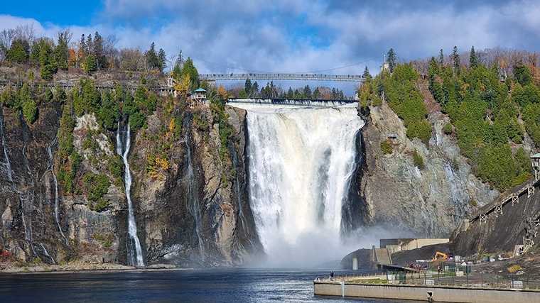 Montmorency Falls, Québec, Canada.