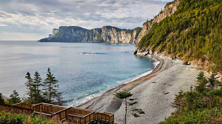 Cap Bon Ami, Gaspésie, Canada.